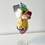 紫陽花とレモンのパフェ