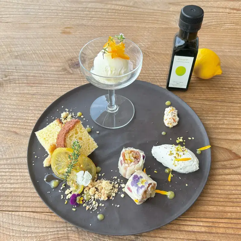 特製オリーブオイルのスイーツプレート