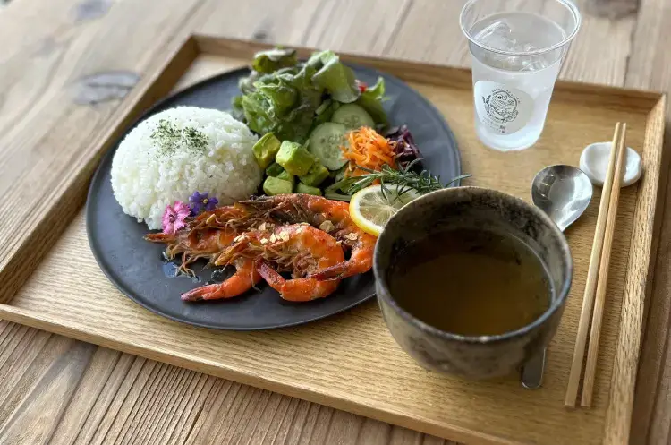 ガーリックシュリンプご飯セット