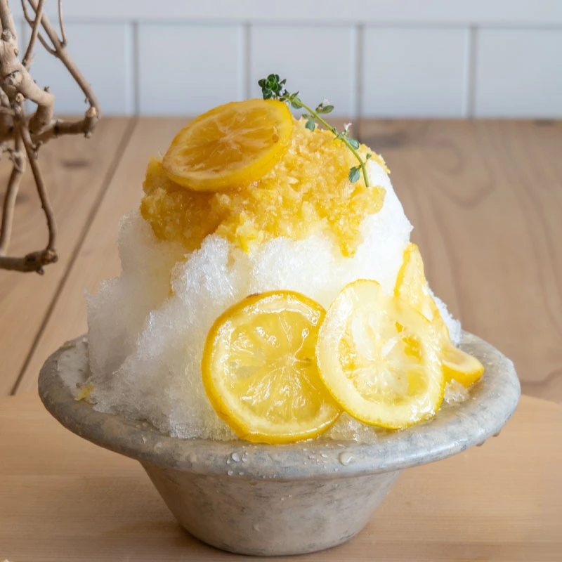 国産レモンと蜂蜜のかき氷